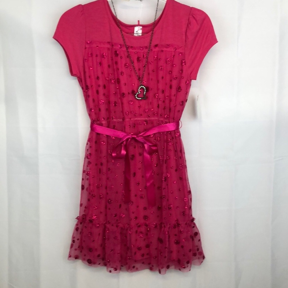 KnitWorks Girls Size 16 Pink Dress